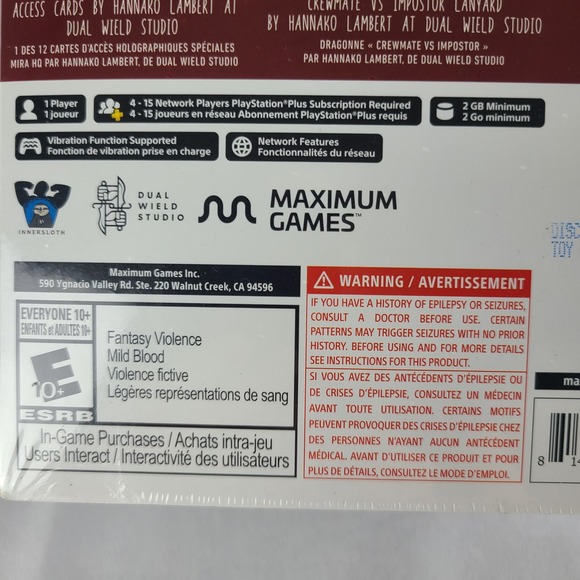 PS5 Among Us: Impostor Edition PlayStation 5 Crewmate vs Imposter FACTORY SEALED - Picture 8 of 10